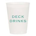 Deck Drinks Frosted Cups - Summer