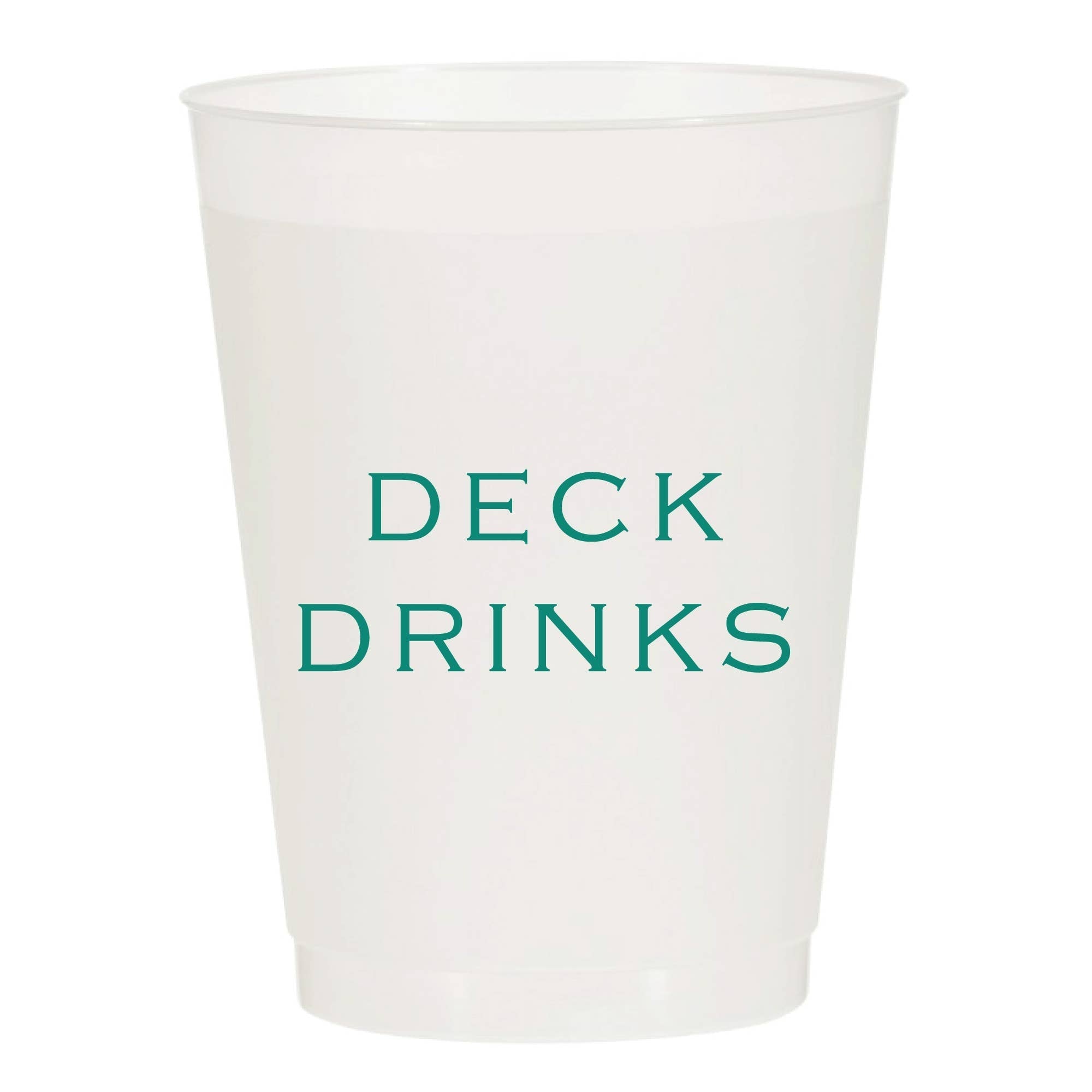 Deck Drinks Frosted Cups - Summer