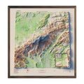 Denali National Park 1986 Shaded Relief Map - No Frame