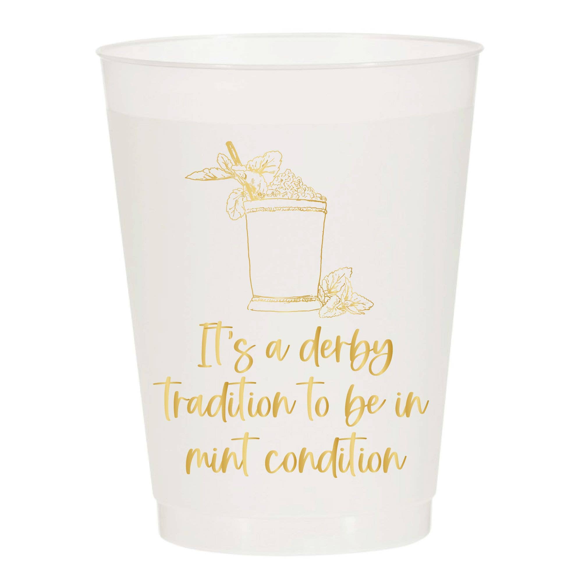 Derby Tradition Mint Condition Julep Frosted Cups- Derby