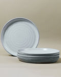 Set of 4 Potters Collection 26.7cm Plates / Grey Smoke
