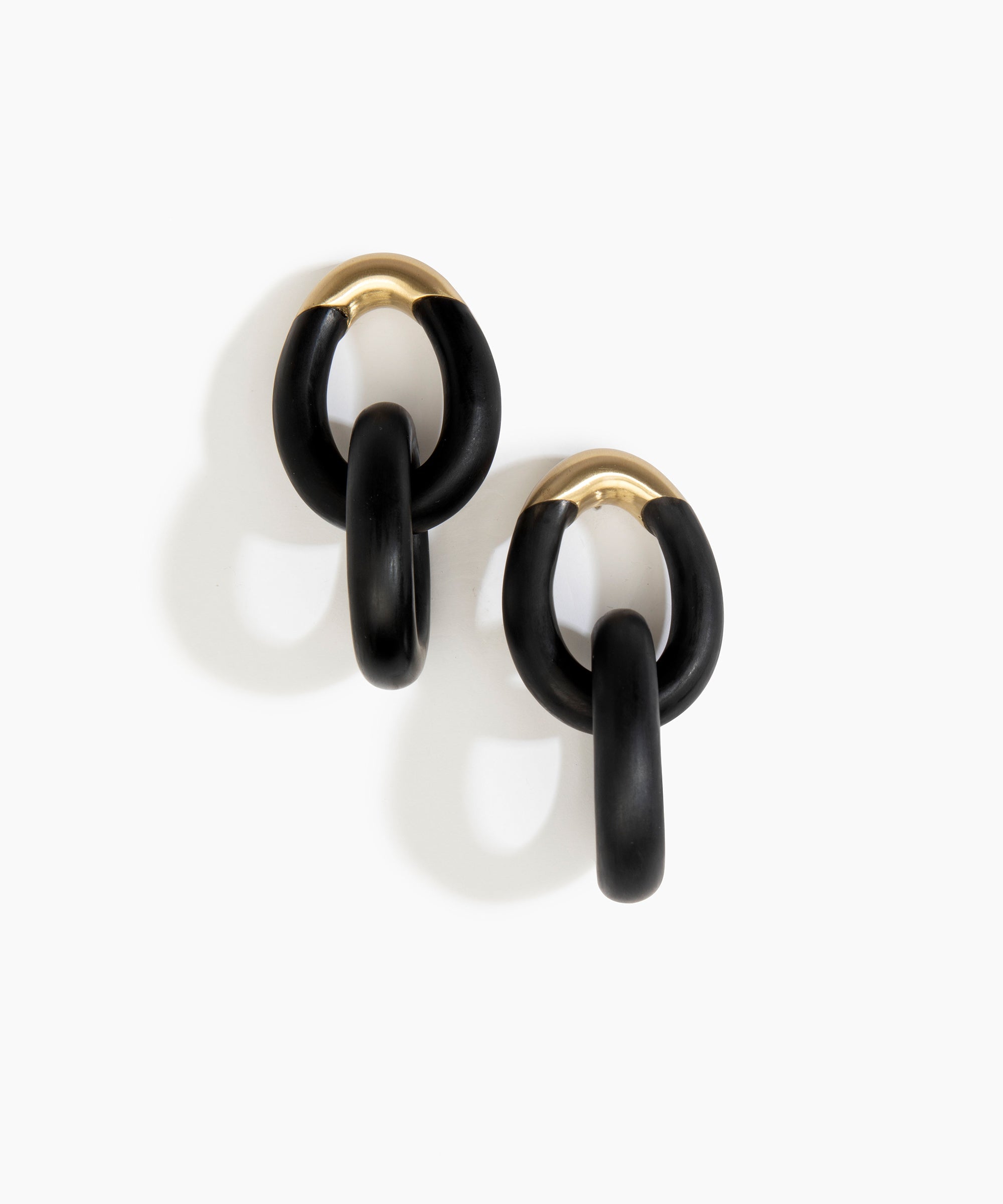 Large Rock Chain Earrings