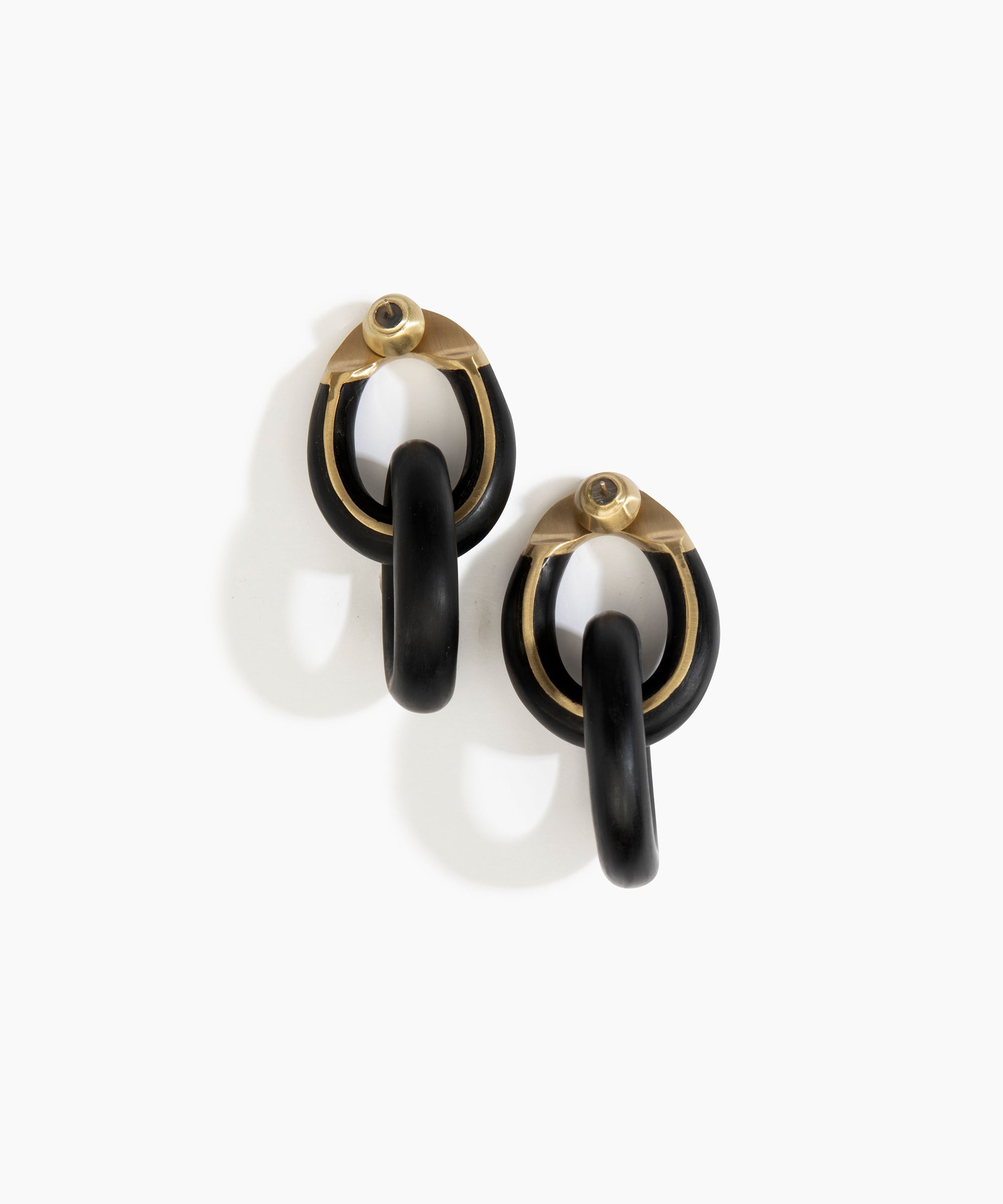 Large Rock Chain Earrings