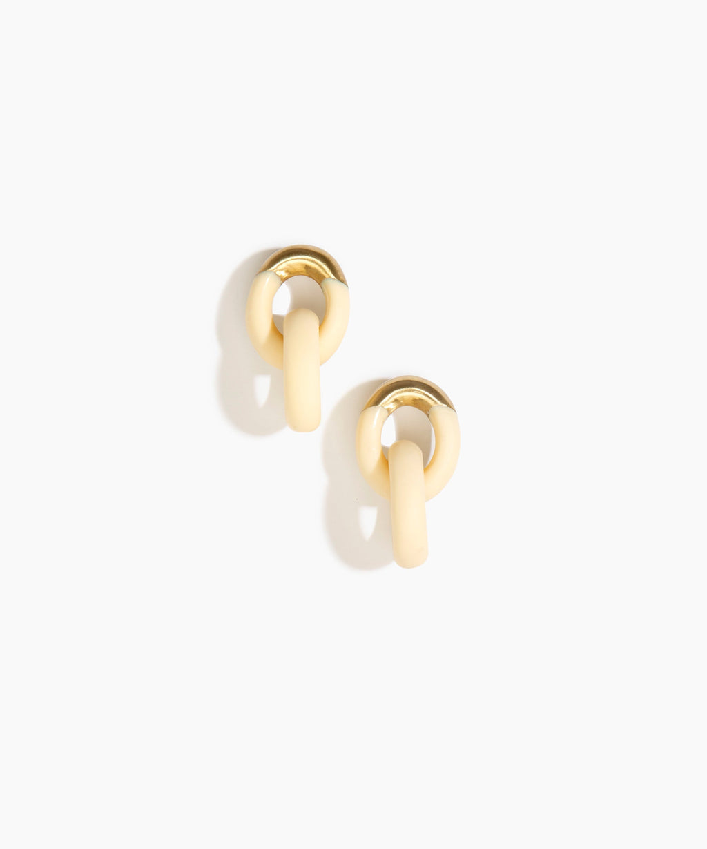 Small Rock Chain Earrings