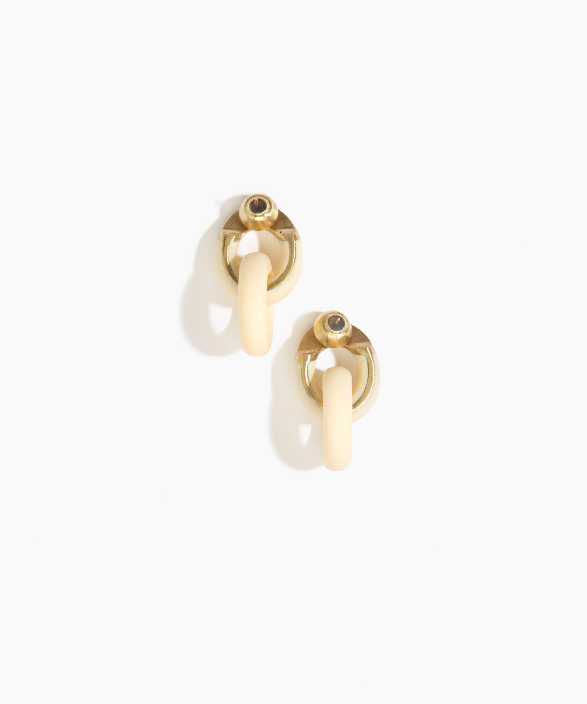 Small Rock Chain Earrings