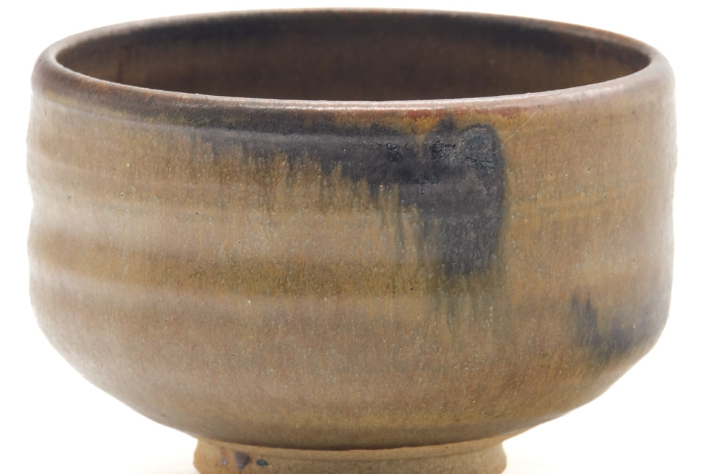 Japanese Matcha Bowl - Brown Black Mottled Chawan - 550ml