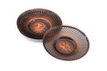 Japanese Chataku - Set of 5 Unique Copper Tea Saucers
