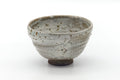 Japanese Matcha Bowl - Earthy Grey Hakeme Textured Chawan