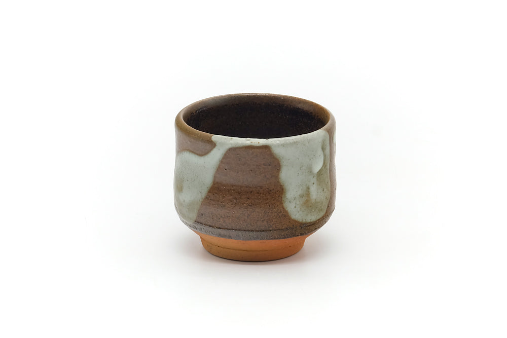 Japanese Teacup - Abstract Milky Brown Yunomi - 100ml