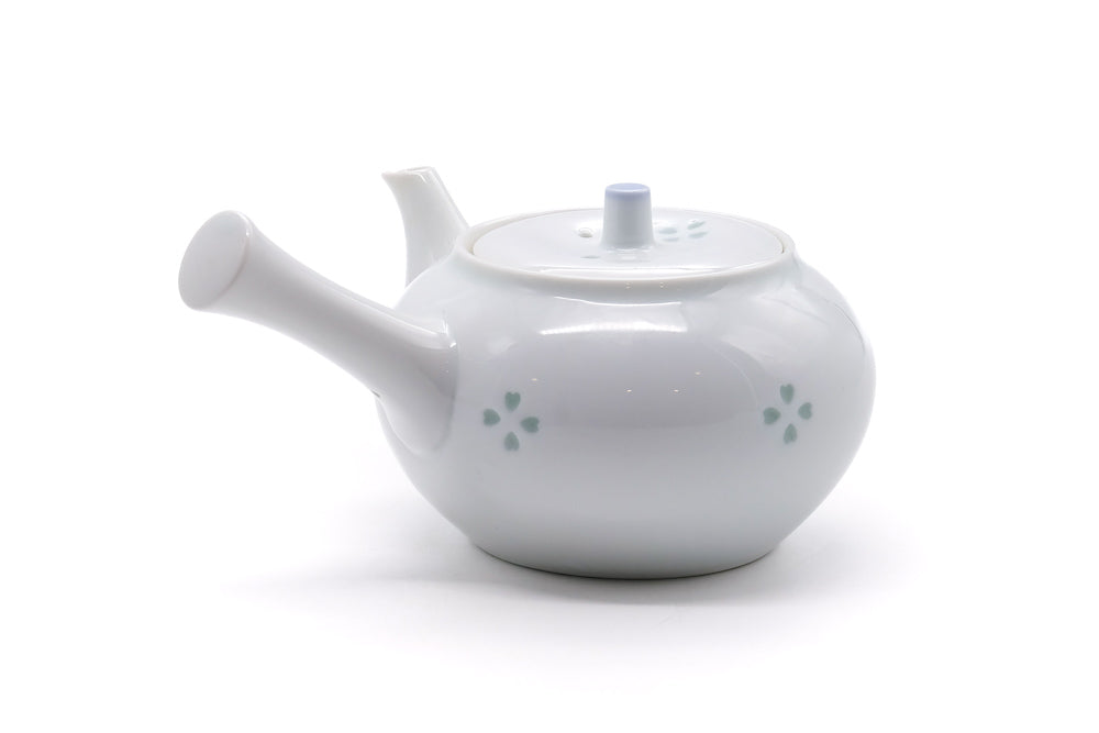 Japanese Kyusu - Floral Porcelain Arita-yaki Teapot - 350ml