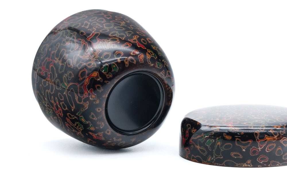 Kuro Kara-nuri Natsume - Black Lacquer Tea Caddy