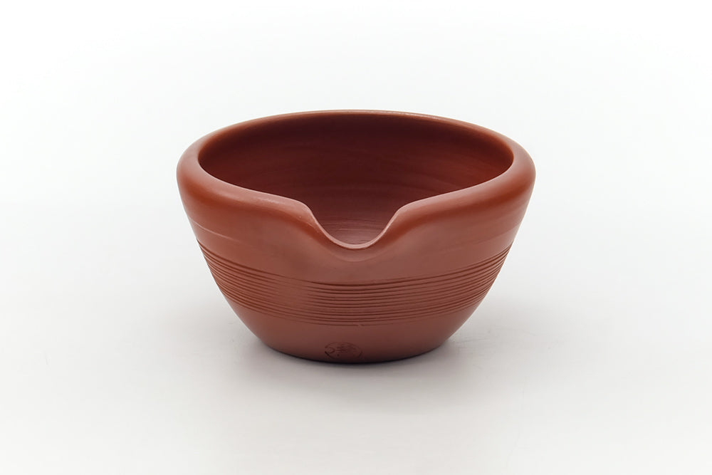 Japanese Katakuchi - Red Shudei Striped Water Cooler - 135ml