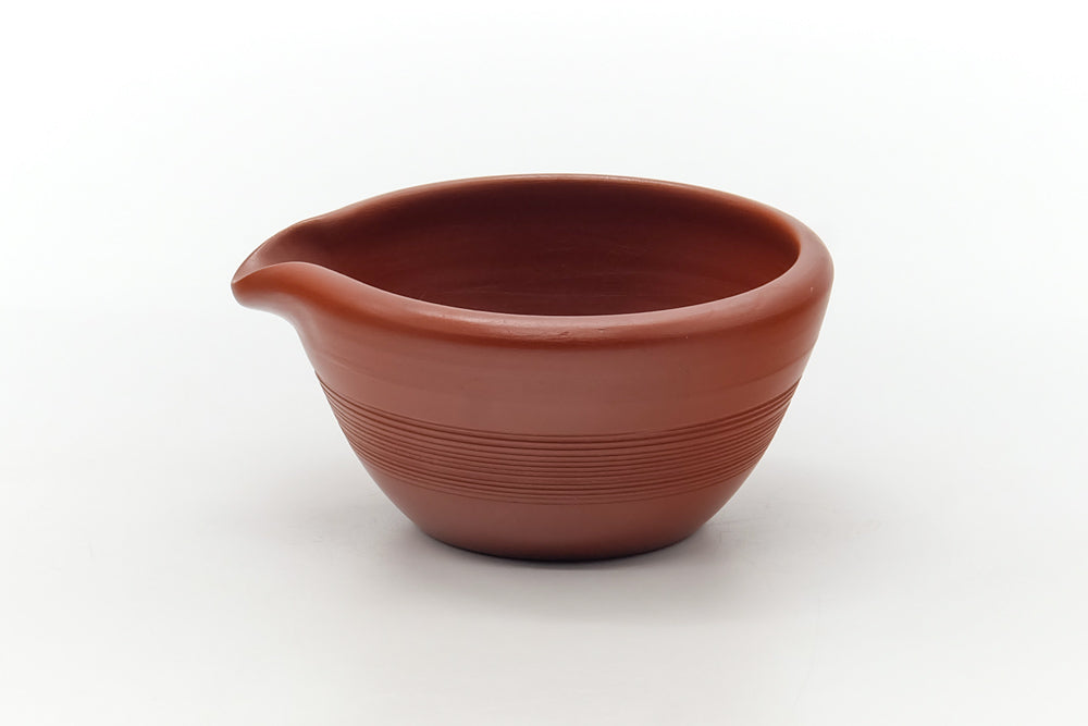 Japanese Katakuchi - Red Shudei Striped Water Cooler - 135ml
