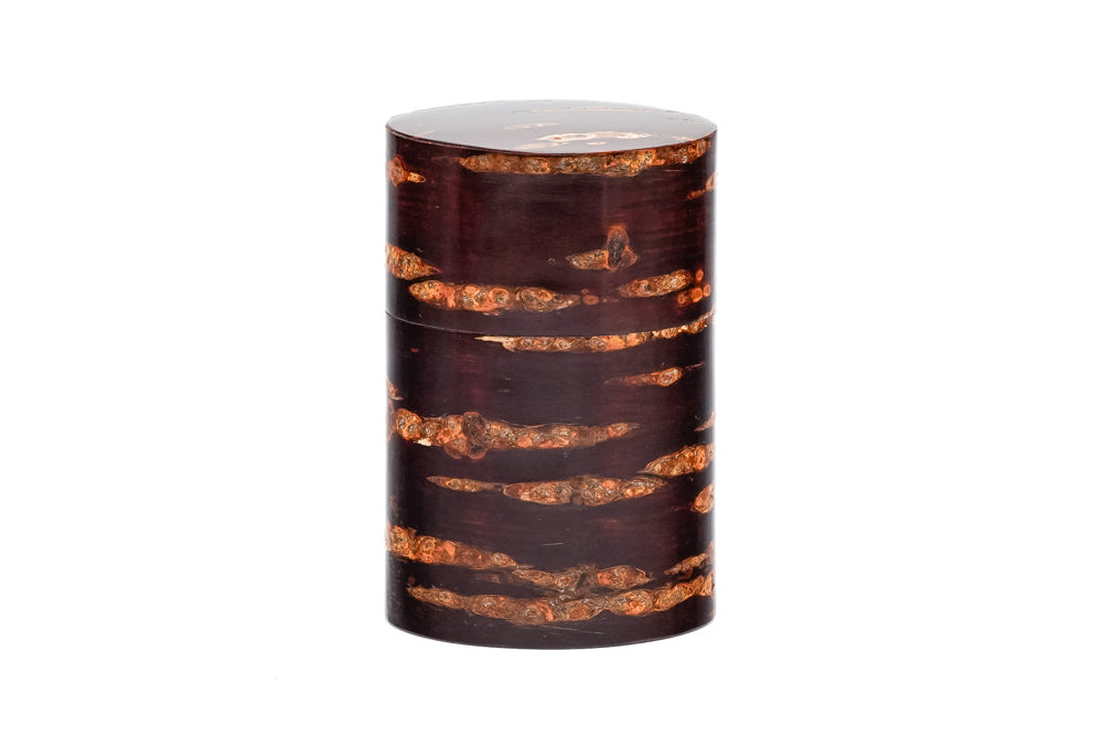 Kabazaiku Chazutsu - Wooden Cherry Bark Tea Canister