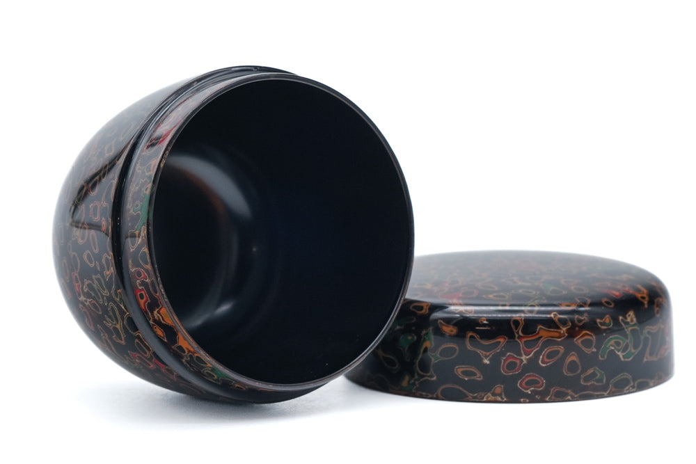 Kuro Kara-nuri Natsume - Black Lacquer Tea Caddy