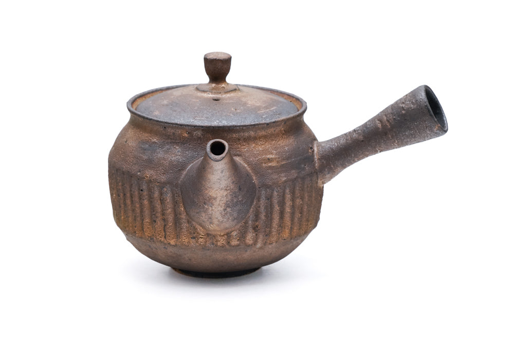 Kurokinsai Striped Tokoname Teapot - 250ml