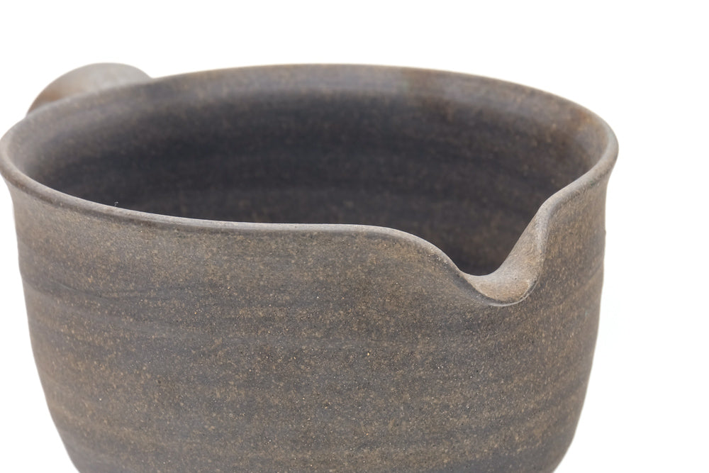 Japanese Yuzamashi - Brown Unglazed Ushirode Water Cooler - 290ml