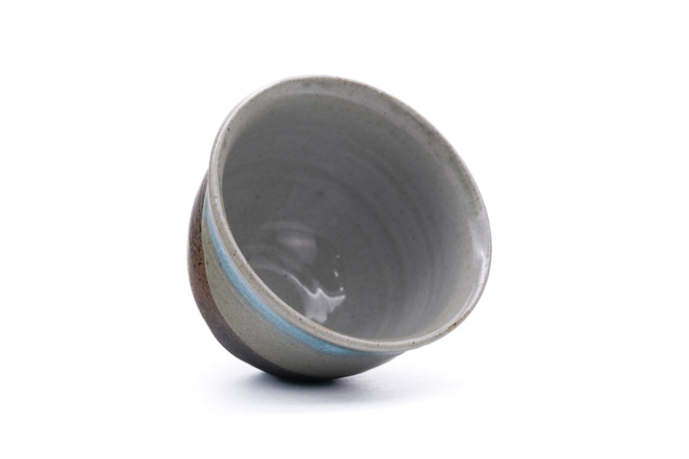 Blue Ash-Glazed Tokoname Teacup - 140ml