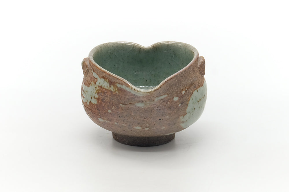 Japanese Katakuchi - Heart-shaped Brown Grey Water Cooler - 145ml