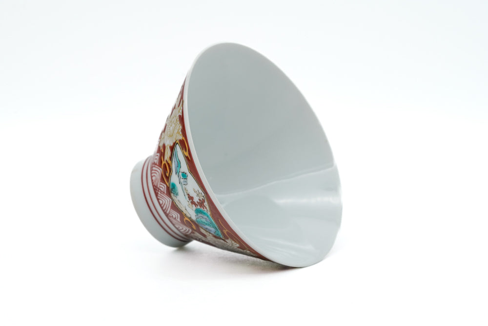 Japanese Teacup - Hand-painted Arita-yaki Yunomi - 100ml