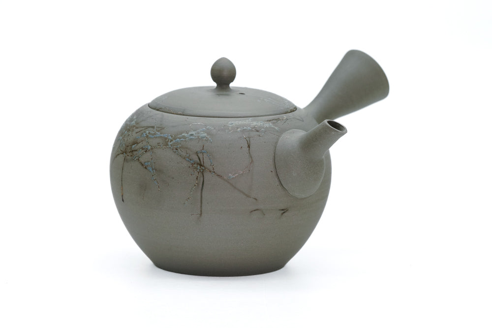 Grey Mogake Maru-gata Kyusu  - 300ml