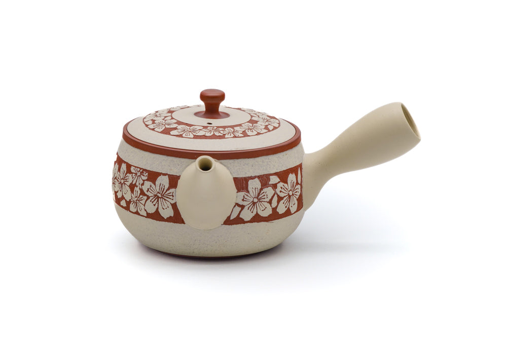 Engraved Sakura Tokoname Teapot - 250ml