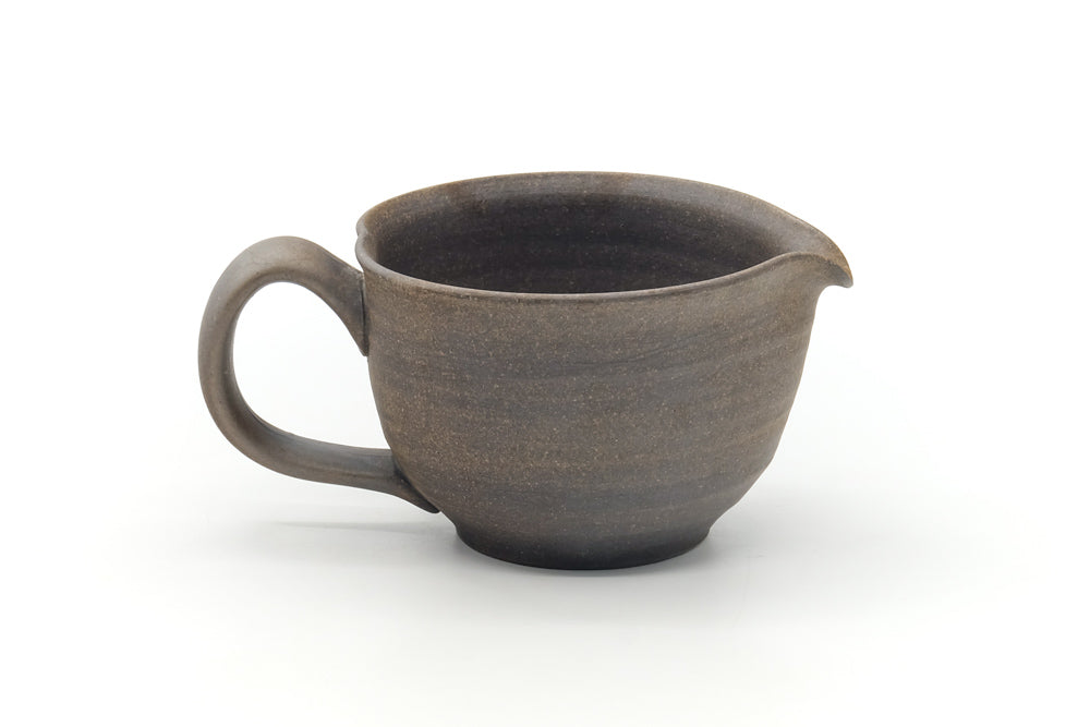 Japanese Yuzamashi - Brown Unglazed Ushirode Water Cooler - 290ml