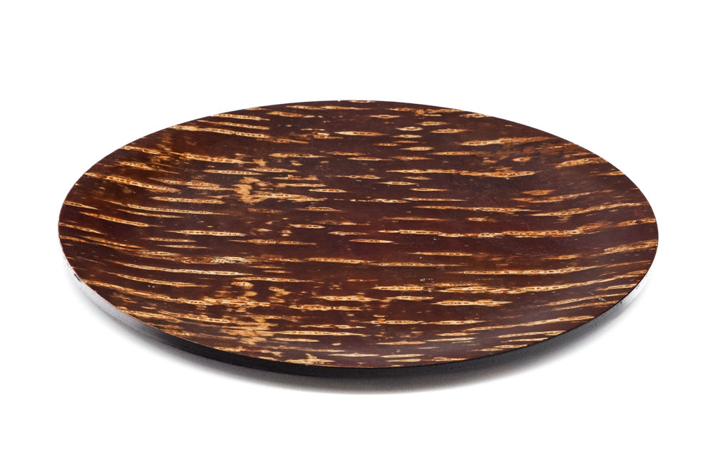 Japanese Round Tray - Vintage Kabazaiku Wooden Cherry Bark Maru-bon