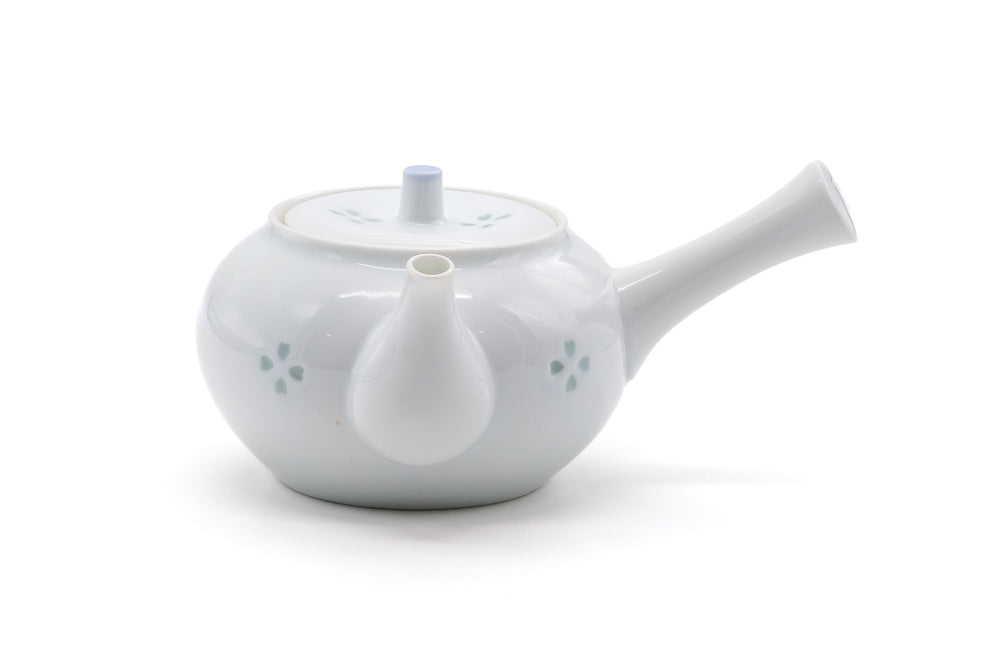 Japanese Kyusu - Floral Porcelain Arita-yaki Teapot - 350ml