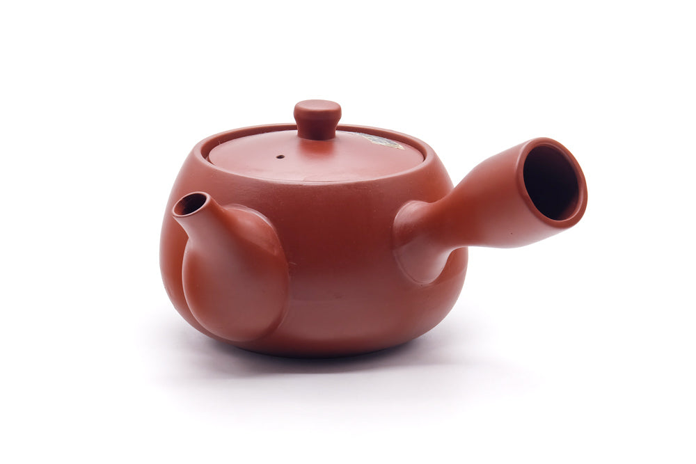 Japanese Kyusu - Engraved Tokoname Mesh Teapot - 350ml