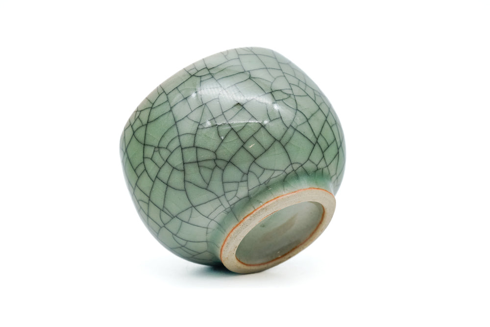 Japanese Teacup - Celadon Obori Soma-yaki Yunomi - 140ml