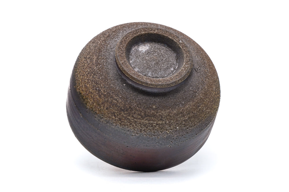Japanese Matcha Bowl - 難波総城 Namba Sōjō - Textured Bizen-yaki Chawan