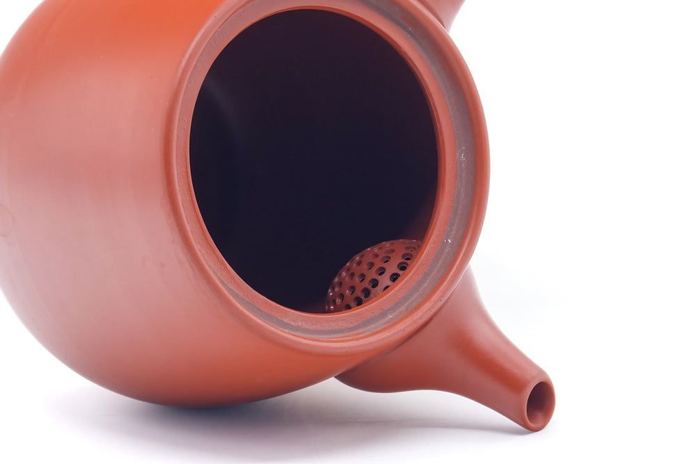 Japanese Kyusu - Small Tokoname Red Shudei Teapot - 125ml