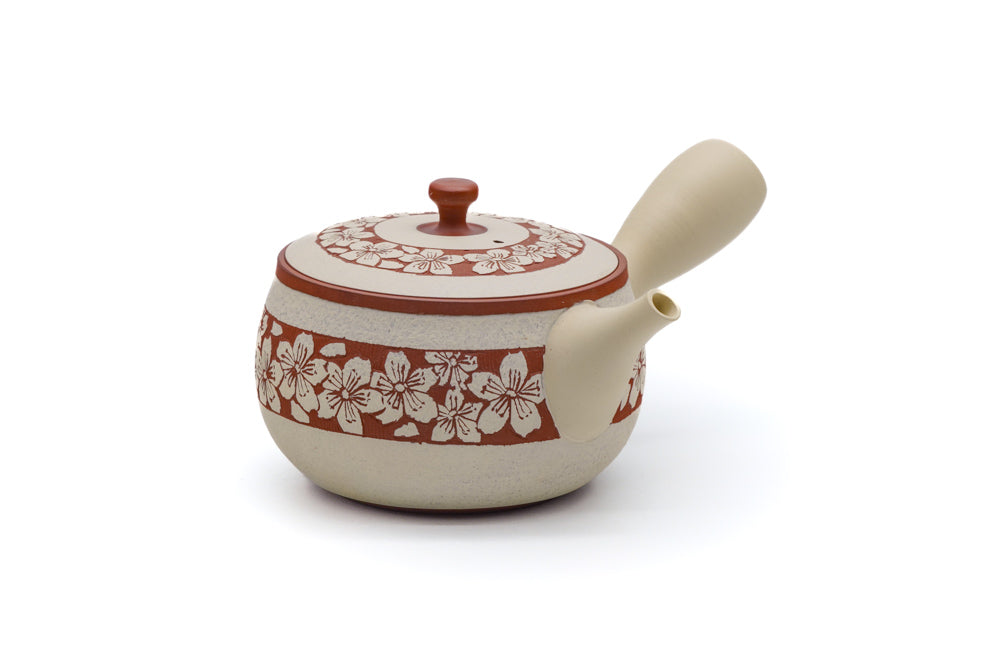 Engraved Sakura Tokoname Teapot - 250ml