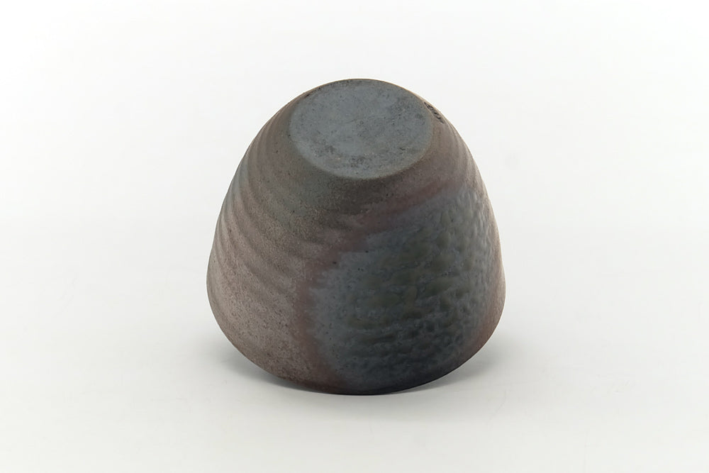 Japanese Teacup - Dark Grey Bizen Yunomi - 70ml