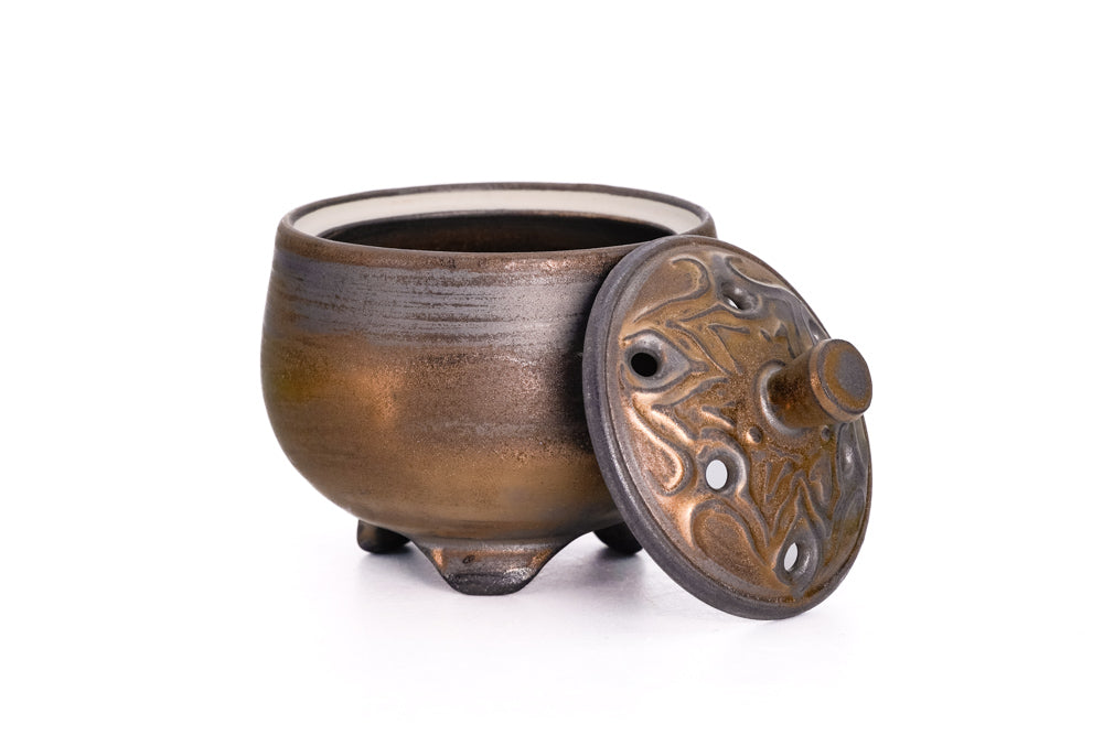 Kurokinsai Lidded Kōro - Incense Censer