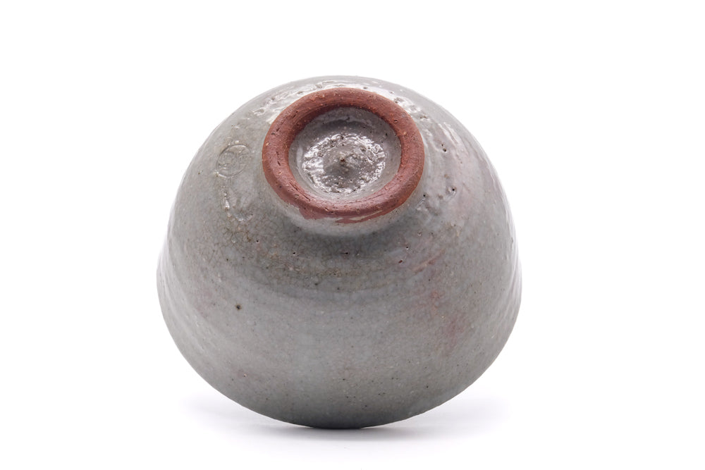 Japanese Matcha Bowl - Vintage Grey Pink Chawan - 400ml