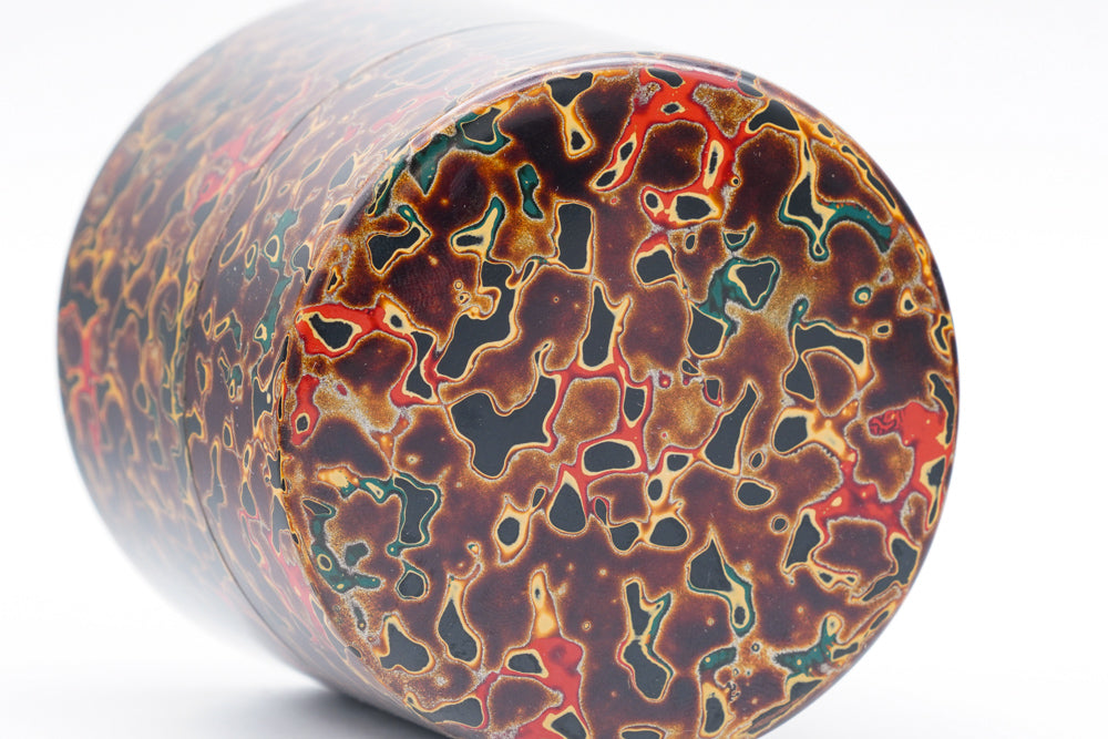 Japanese Chazutsu - 唐塗 Kara-nuri Urushi Lacquer Canister