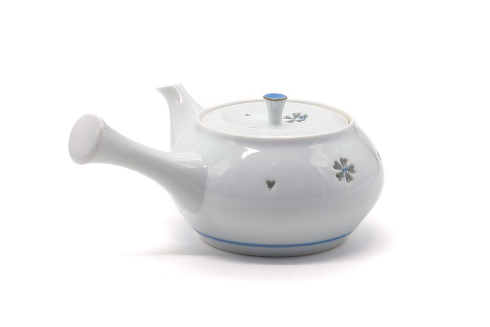 Japanese Kyusu - Sleek Porcelain Arita-yaki Teapot - 300ml
