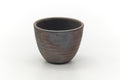 Japanese Teacup - Dark Grey Bizen Yunomi - 70ml