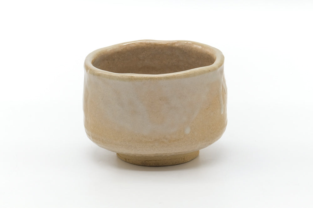 Japanese Matcha Bowl - Beige Black Duck Wabi-Sabi Chawan - 500ml