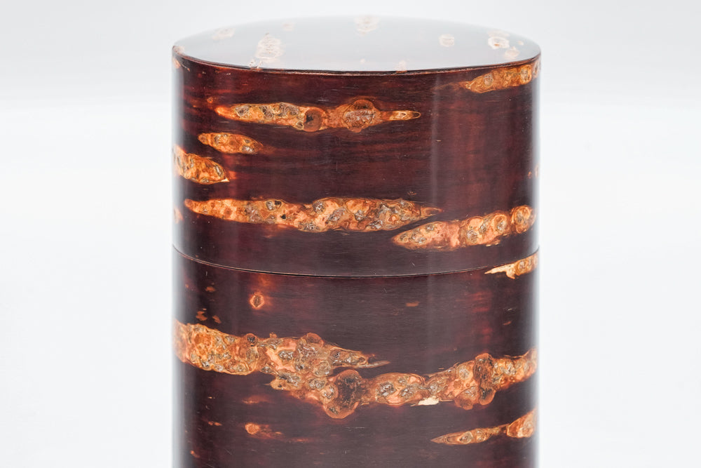 Kabazaiku Chazutsu - Wooden Cherry Bark Tea Canister
