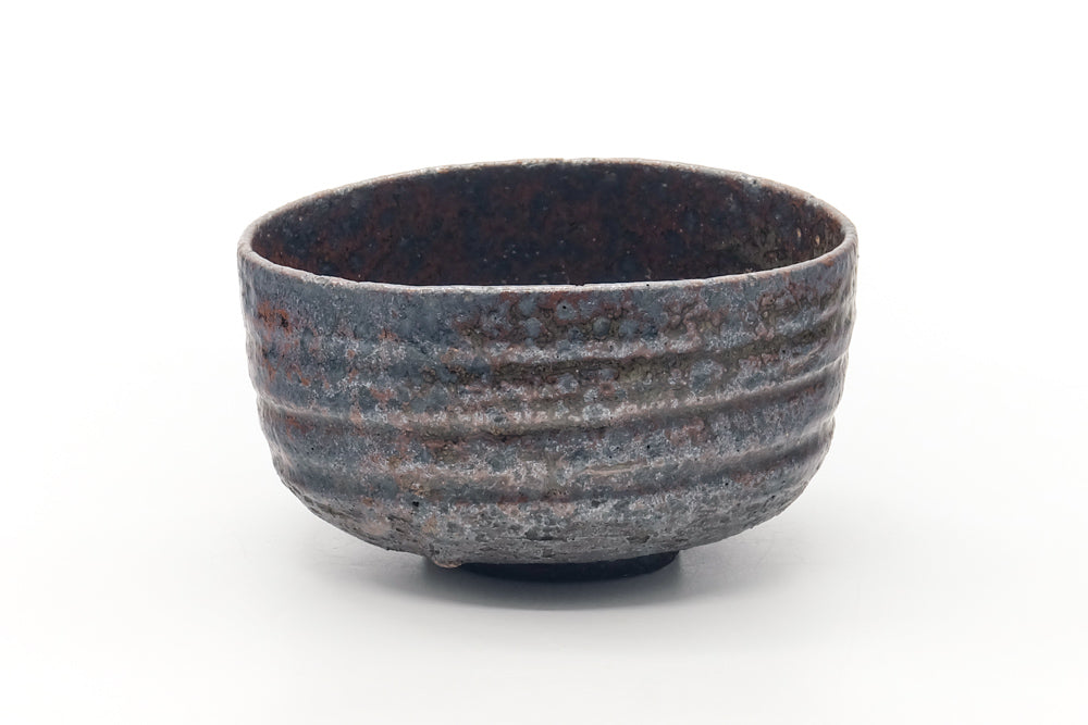 Japanese Matcha Bowl - Earthy Metallic Speckled Chawan - 300ml