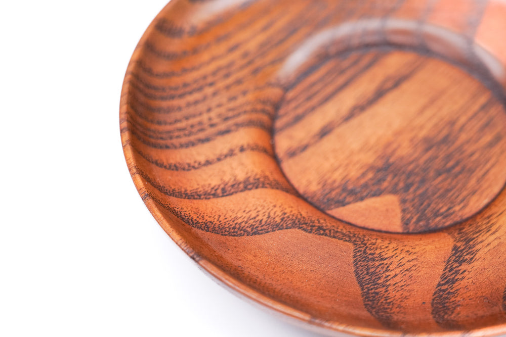 Japanese Chataku - Wooden Tea Saucer