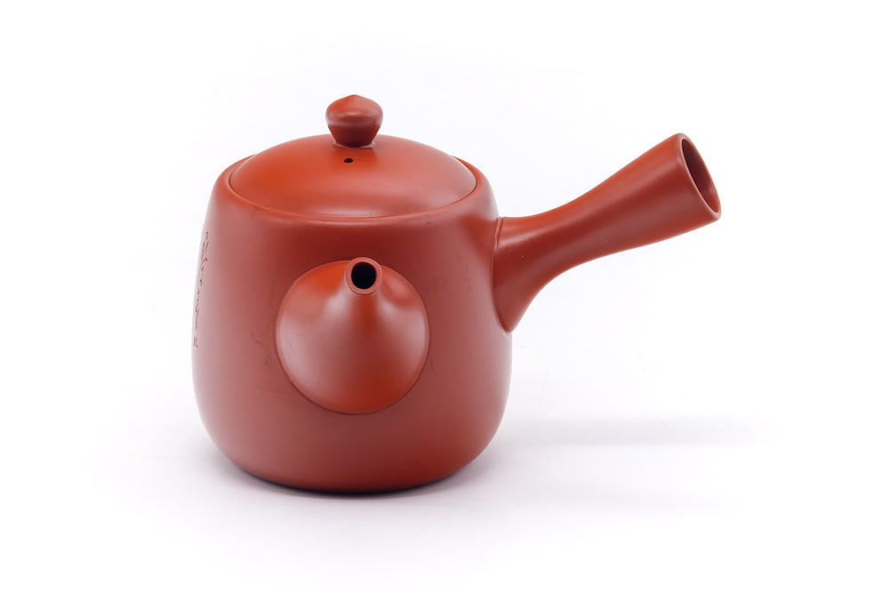 Japanese Kyusu - Calligraphy Engraved Tokoname Teapot - 350ml