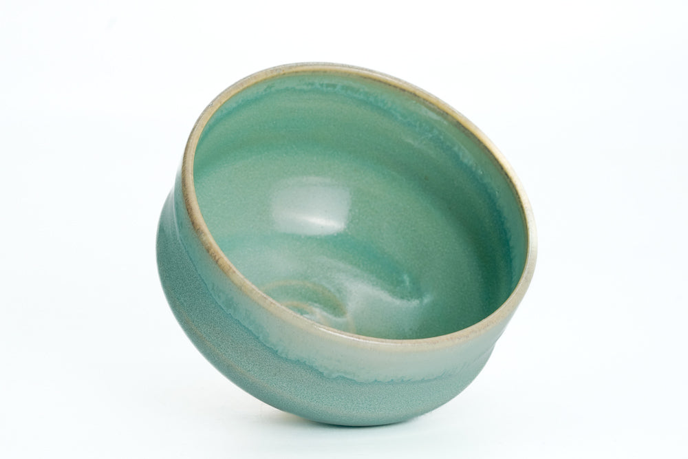 Turquoise Glazed Kiyomizu Chawan