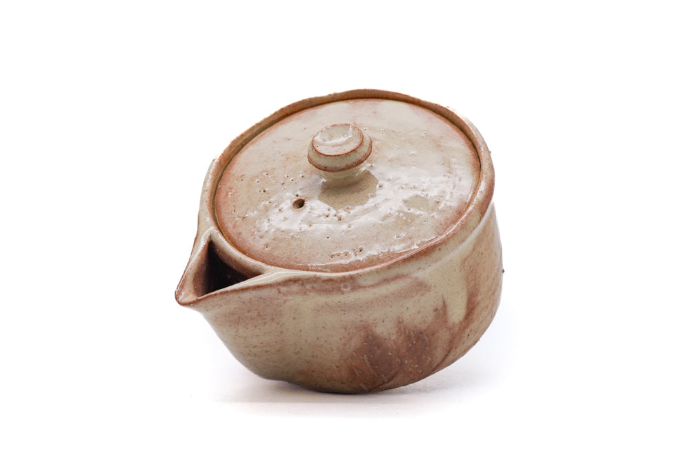 Japanese Tea Set - Hagi Hohin, Yuzamashi, and 6 Yunomi