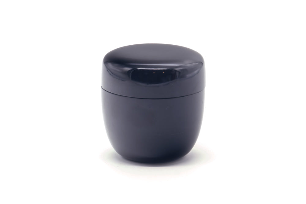Japanese Natsume - Plain Black Lacquer Tea Caddy