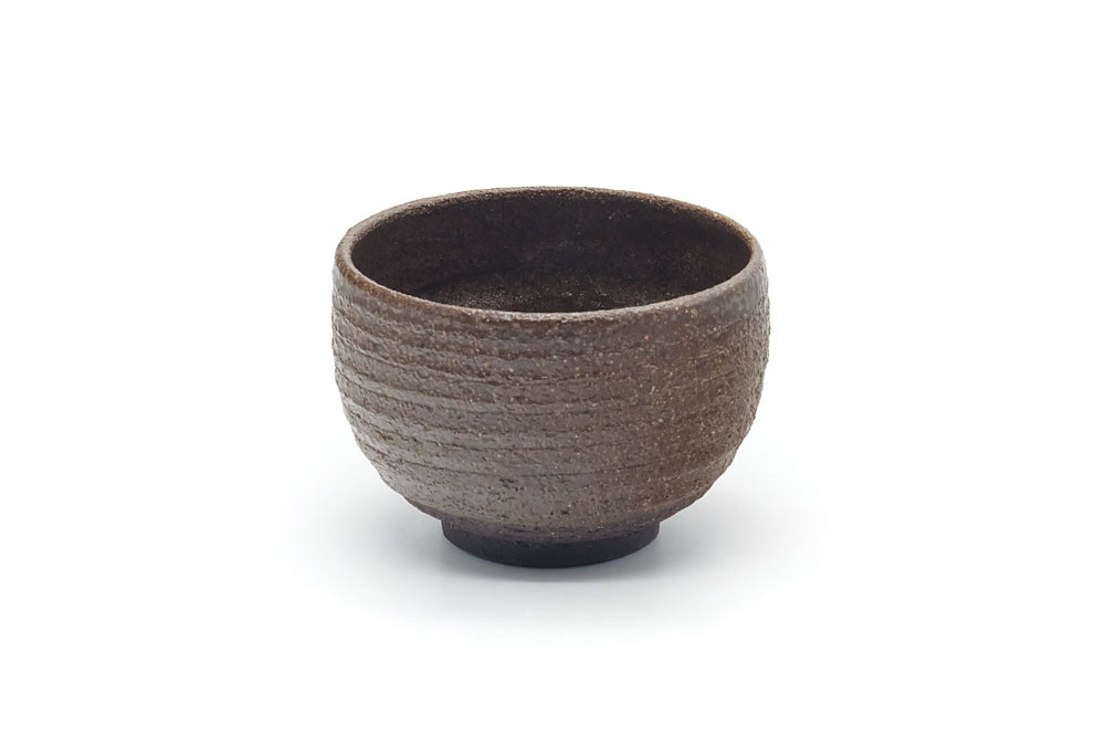 Japanese Teacup - Brown Stoneware Yunomi - 100ml