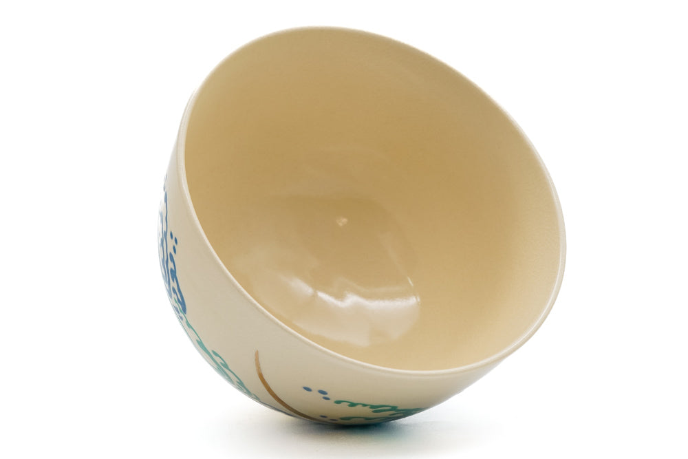 Crescent Moon Upon the Waves - Kyo-yaki Chawan